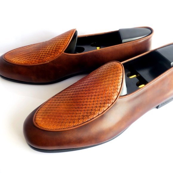 Maison Koly Farafina loafers snake Italian Museum Leather - Picture 5 of 5